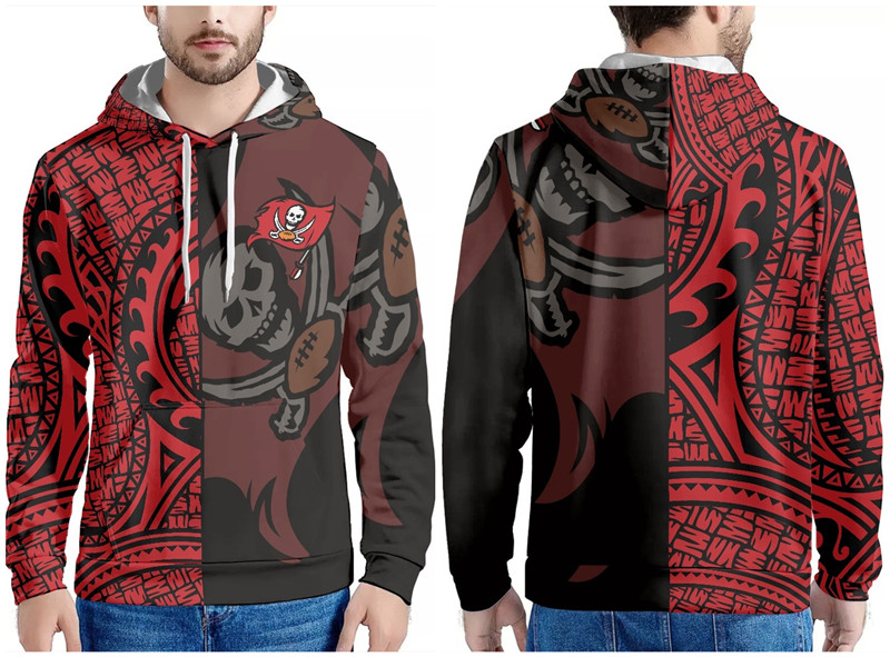 Men's Tampa Bay Buccaneers Red/Black Pullover Hoodie